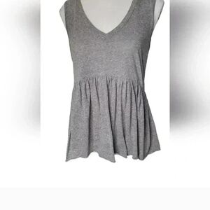 T.La Heather Gray V-Neck Tank Top